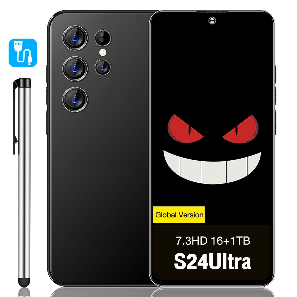 Hot sale S24Ultra cross-border hot-selling 6.8-inch HD 2+16 Android 3G smartphone in stock 50MP Front Camera Clear